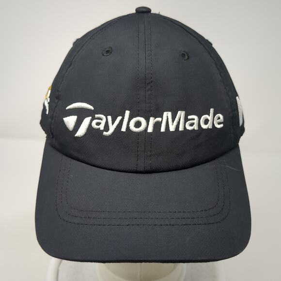 TaylorMade PSI M1 Strapback Baseball Cap Black One Size Adjustable Embroidered - Picture 2 of 9